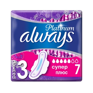 Гігієнічні прокладки Always Platinum Super Plus Single 7 шт (8001090430625) зображення 1
