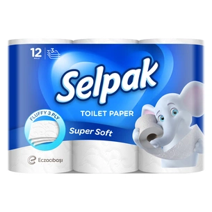 Туалетний папір Selpak 3 шари 12 рулонів (8690530204508) зображення 1