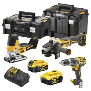 Набір електроіструментів DeWALT 3 од. 18 В XR Li-lon, вага 11.7 кг, 2 кейса, 2 АКБ та ЗП (DCK329P2T) изображение 1