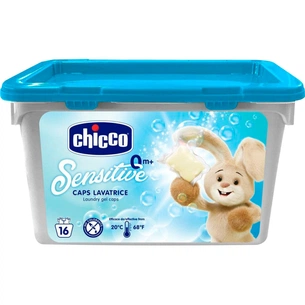 Капсули для прання Chicco Sensitive 16 шт. (8058664122264) зображення 1