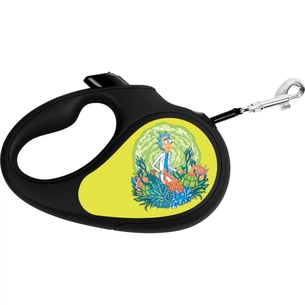 Повідець для собак WAUDOG R-leash "Рік та Морті 2" L до 50 кг 5 м чорний (8126-0281-01) зображення 1
