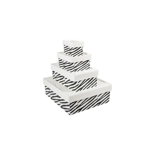 Контейнер для зберігання Qutu Q-Little Zebra 4 шт. (8695737100424) зображення 1