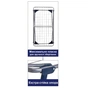 Сушарка для білизни Casa Si Merkur Pure 18m Silver Підлогова (CS92235S04C) (DAS302407) - зменшене зображення 3