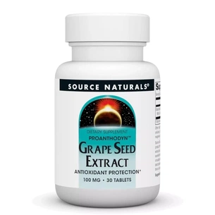Вітамінно-мінеральний комплекс Source Naturals Екстракт виноградних кісточок, 100 мг, Grape Seed Extract, Proanthodyn (SN0990) зображення 1