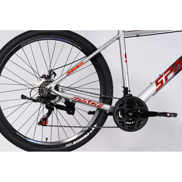 Велосипед Space 27.5" PHAETON DD FR рама-19" AL 2026 сіро-сріблястий (OPS-SP-27.5-088) - зображення 5