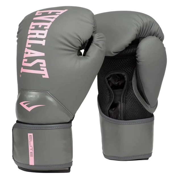 Боксерские перчатки Everlast Elite 2 Boxing Glove P00003312 сірий, рожевий 14 унцій (009283624125) - изображение 1