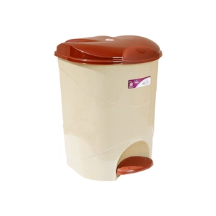 Контейнер для сміття Irak Plastik Bella №2 з педаллю бежевий 19 л (4564) зображення 1