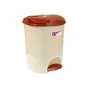 Контейнер для сміття Irak Plastik Bella №2 з педаллю бежевий 19 л (4564) - зменшене зображення 1