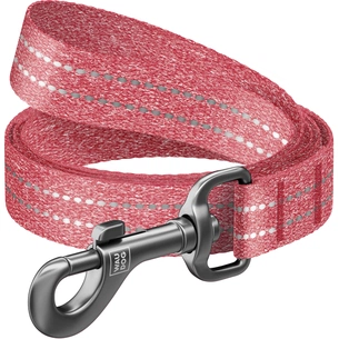 Повідець для собак WAUDOG Re-cotton світловідбивний S Ш 15 мм Д 500 см червоний (40133) зображення 1