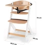 Стілець для годування Kinderkraft Enock White Wood (5902533915088) - зменшене зображення 5