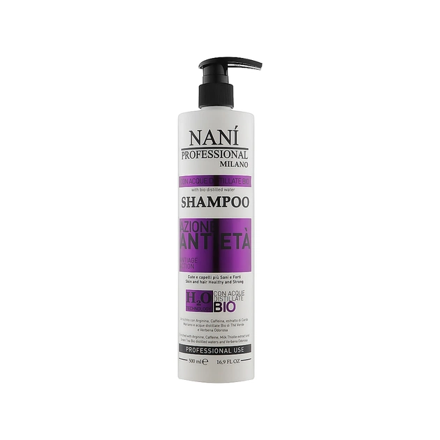 Шампунь Nani Professional Milano Anti-Age для тонкого та ослабленого волосся 500 мл (8034055534137) - изображение 1