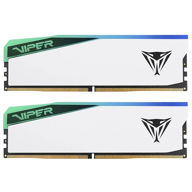 Модуль пам'яті для комп'ютера DDR5 32GB (2x16GB) 6200 MHz Viper Elite 5 RGB Patriot (PVER532G62C42KW) - зображення 1