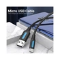 Дата кабель USB 2.0 AM to Micro 5P 1.0m 3A black Vention (COLBF) - уменьшенное изображение 2