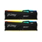 Модуль пам'яті для комп'ютера DDR5 16GB (2x8GB) 5600 MHz FURY Beast RGB Kingston Fury (ex.HyperX) (KF556C36BBEAK2-16) - зменшене зображення 1
