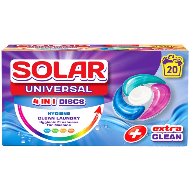 Капсулы для стирки Solar Household Universal 20 шт. (4820269930230) - изображение 1