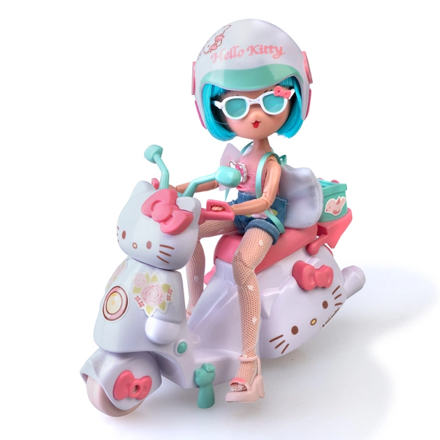 Лялька 4SF Manga Dolls Hello Kitty Красуня Пінк на скутері (HKTF3000) - picture 4