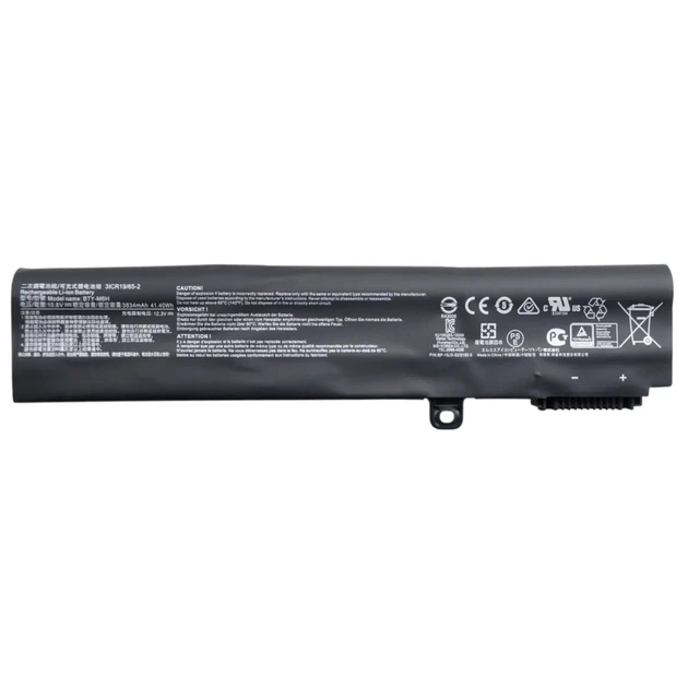 Акумулятор до ноутбука MSI BTY-M6H, 3834mAh (41.4Wh), 6cell, 10.8V, Li-ion (A71021) - зображення 1