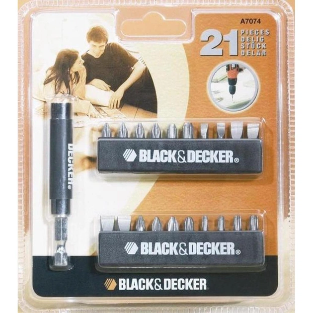Набір біт Black&Decker A7074-XJ 21 предм. (A7074) - зображення 1