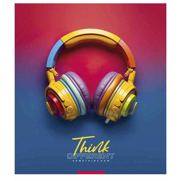 Тетрадь Школярик Think different 96 листов линия (096-3395L) - изображение 1