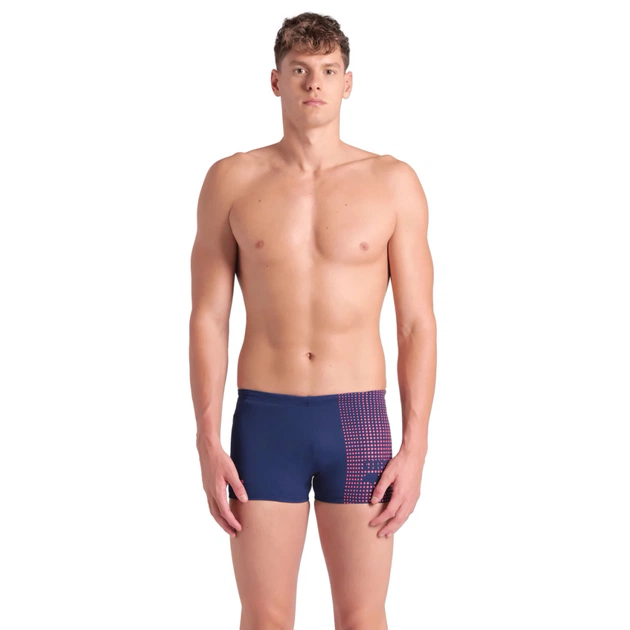 Плавки Arena Foggy Dots Swim Short 008483-700 темно-синій, кораловий 85 (3468337428787) - зображення 1