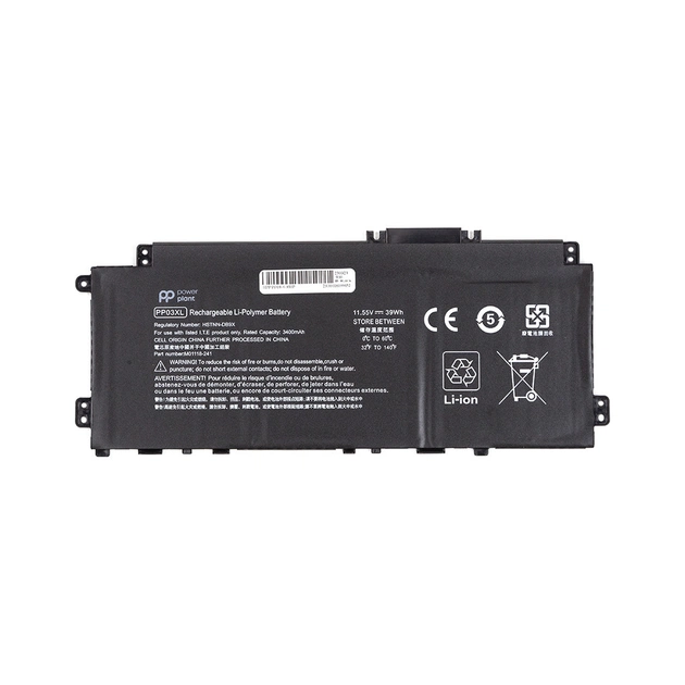 Аккумулятор для ноутбука HP Pavilion x360 14-DV Series (PP03XL) 11.55V 3400mAh PowerPlant (NB462230) - изображение 1