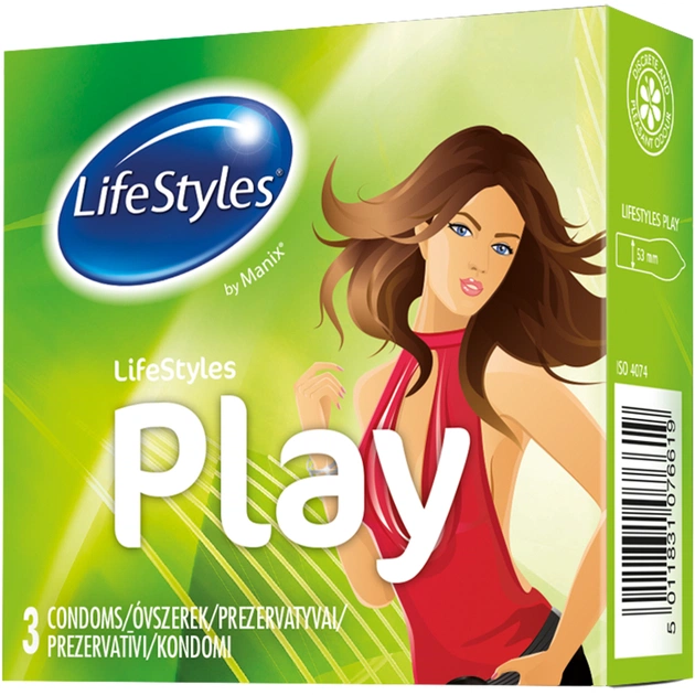 Презервативи LifeStyles Play 3 шт. (5011831076619) - изображение 1
