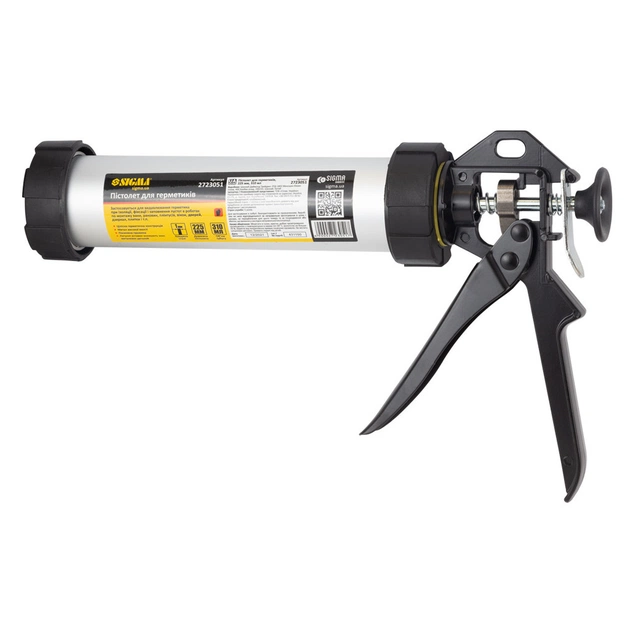 Пістолет для герметика Sigma 225мм 310мл алюмінієва туба (2723051) - picture 2