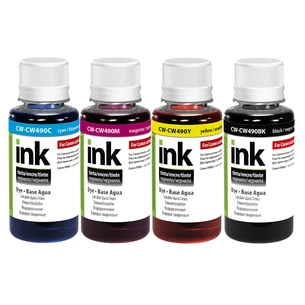 Чорнило ColorWay Canon GI-490 (4х100мл) BK/С/M/Y (CW-CP490/CW490SET01) зображення 1