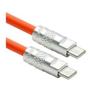 Кабель PowerPlant USB Type-C - USB Type-C (M/M) PD 120W, 3 м, Orange (CA913923) зображення 1