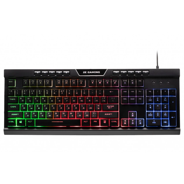 Клавіатура 2E GAMING KG300 LED USB Black (2E-KG300UB) - зображення 1