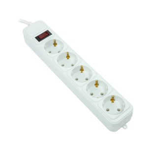 Мережевий фільтр живлення PowerPlant 5м, 5 розеток, євро, 100% мідь (JY-1056/5B) (EX610587) зображення 1