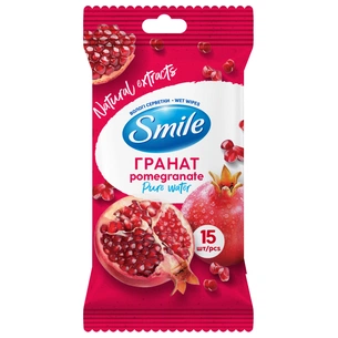 Вологі серветки Smile Daily Гранат 15 шт. (4820048481977) зображення 1