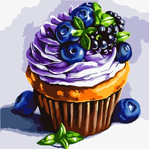 Картина по номерам Santi Тістечко 40*40 см (954607) зображення 1