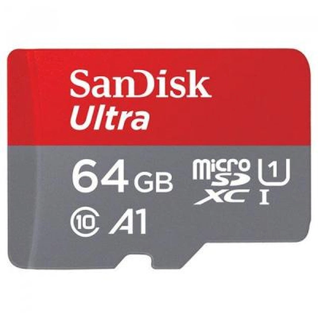 Карта пам'яті SanDisk 64GB microSDXC class 10 UHS-I A1 Ultra (SDSQUAR-064G-GN6TA) - зображення 1