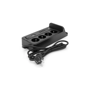 Мережевий фільтр живлення Voltronic G12H, 4 роз, 4USB 3,2А, 2 Type-C, 2м Black (YT-G12H) зображення 1