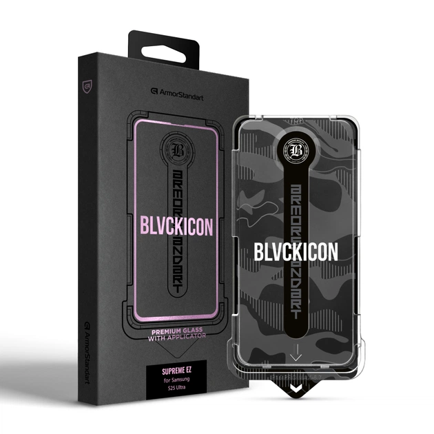 Стекло защитное Armorstandart Black Icon Supreme EZ Samsung S25 Ultra (ARM91247) - изображение 1