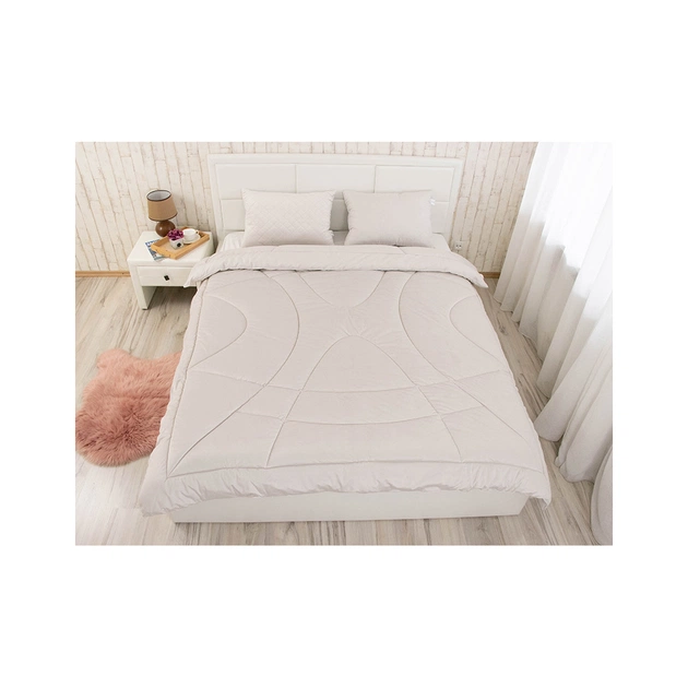 Ковдра Руно всесезона силіконова велюрова Soft Pearl 140х205 см (321.55_Soft Pearl) - picture 7