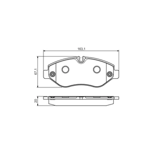 Гальмівні колодки Bosch 0 986 495 113 зображення 1