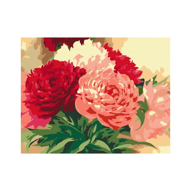 Картина по номерам Rosa Start Букет пионов 35х45 см (4823098526117) - изображение 1