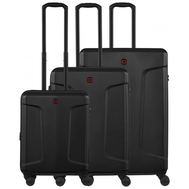 Набір валіз Wenger Legacy 3 в 1 (S,M,L) пластик, 4 колеса, чорний (612530) - изображение 1