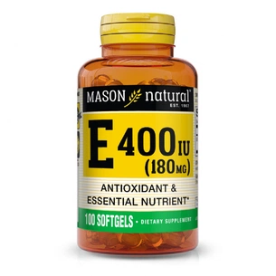Вітамін Mason Natural Вітамін Е 180мг, Vitamin E 400 IU, 100 гелевих капсул (MAV-05051) зображення 1