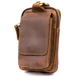 Сумка Vintage На пояс Коричнева (20419) зображення 1