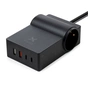 Зарядний пристрій Vinga 65W PD/QC 2xUSB-C+2xUSB-A+2xSchukoF 1.5m CEE7/7 (VCHG2OAC65) - зменшене зображення 6