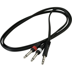 Інсертний кабель RockCable Patch Cable - TRS Jack to 2 x TS Jack (1.5m) (RCL 20922 D4) picture 1