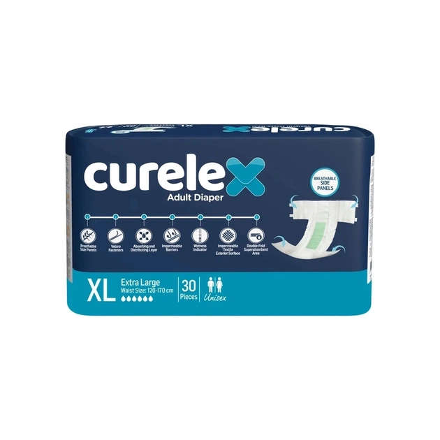 Підгузки для дорослих Curelex Extra Large 30 шт (8697405348756) - зображення 1
