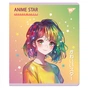 Зошит Yes Anime star А5 18 аркушів клітинка (767514) - зменшене зображення 6