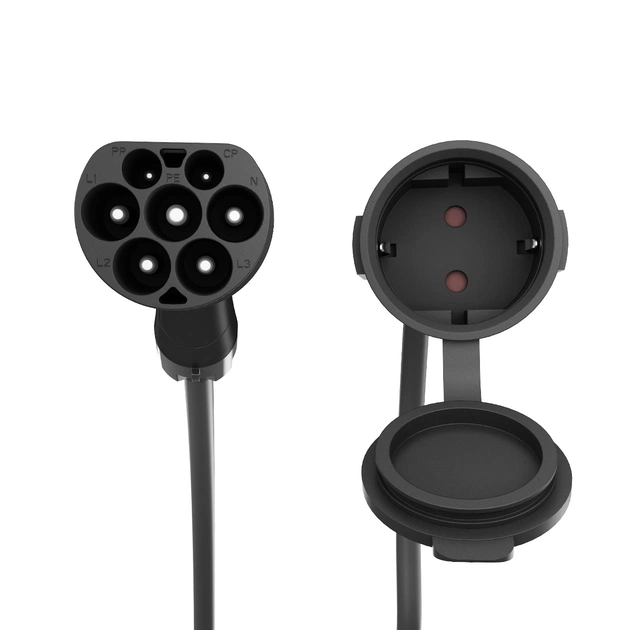 Перехідник EnerGenie для електромобіля Type 2 у євророзетку 16А (EV-T2MACF-3.7KW-0.5M) - picture 3