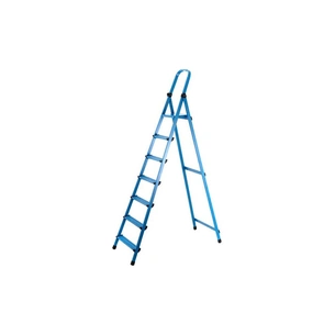 Драбина Work's стрем'янка металева - 407 (7 сх., синя) (63274) зображення 1