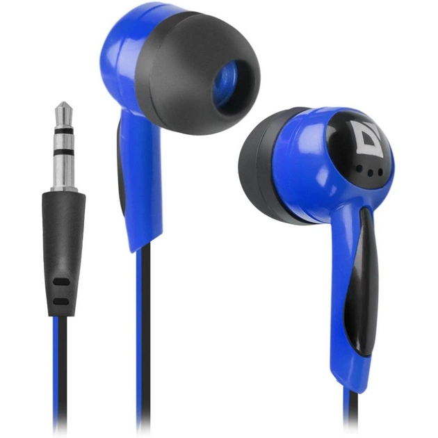Наушники Defender Basic 604 Black-Blue (63608) - изображение 1