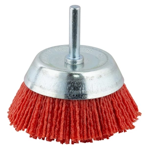 Щітка для електроінструменту Sigma дротяна чашеподібна 75мм хвостовик O6мм нейлонова 9015471 (9015471) изображение 1
